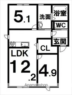 ORKA【1階】の間取り